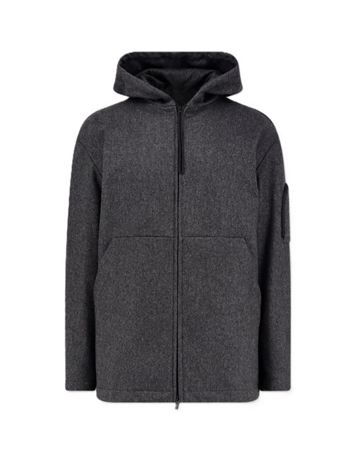 bomber Grottaverde con cappuccio Hevo | GROTTAVERDE DM7001108 GREIGE